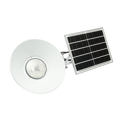 100W LED lamp, 6500K with 16W polycrystalline solar panel, LifePO4 battery 3.2V/15Ah and IP65 remote control Breckner Germany