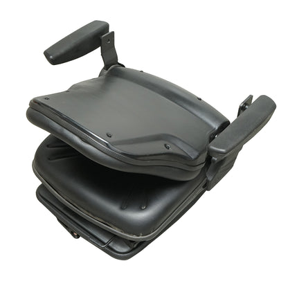 Universal seat with seat belt and armrests, mechanical suspension for tractors and industrial machines, forklift