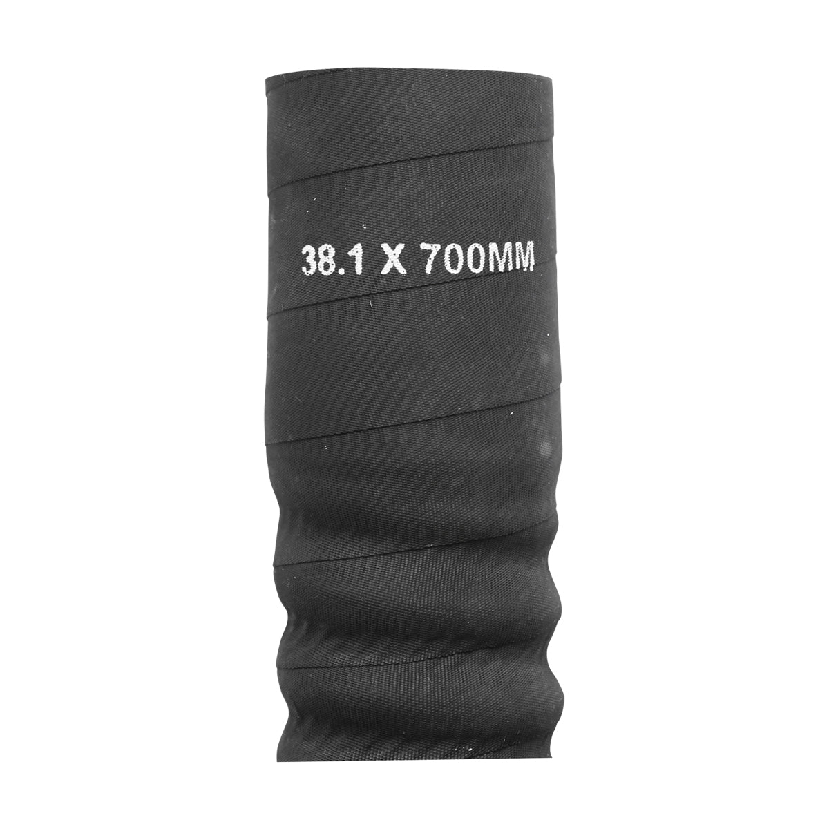 Flexible cooling hose inner diameter 38.1x700mm made of rubber with textile insert and metal spiral, 12 Bar Breckner Germany