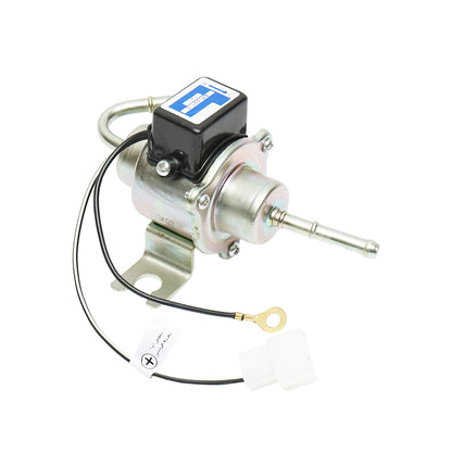 Universal electric fuel pump with integrated filter, 12V, L=145mm, dia 6mm for diesel/gasoline OEM YK-3106, EP-501-0