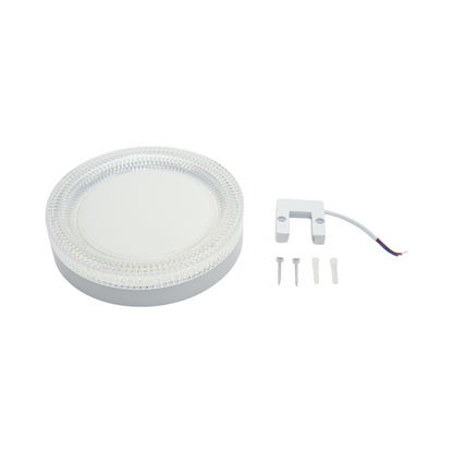 LED ceiling light 24W, 220V, adjustable light 3CCT 3000K/4000K/6500K, round body 180x40mm IP20
