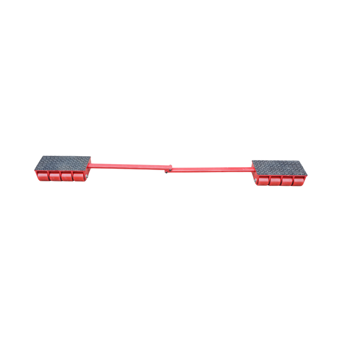 15-ton jack with maneuverable roller mechanism for heavy equipment
