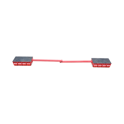 15-ton jack with maneuverable roller mechanism for heavy equipment