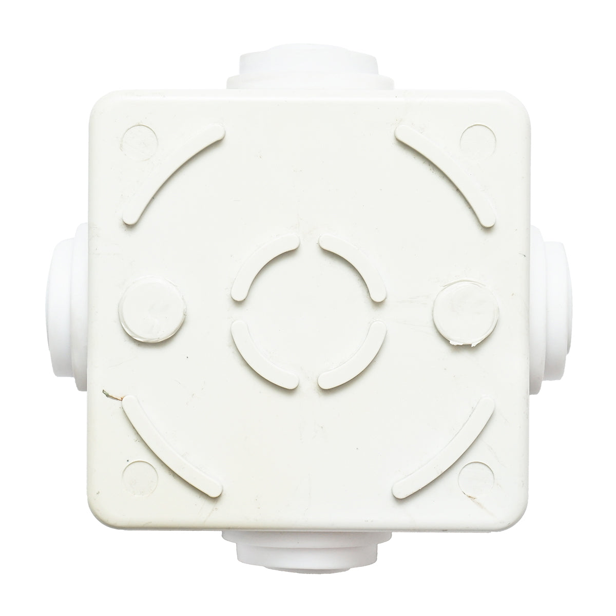 Apparent derivative box 4 entries 80x80x50mm IP44