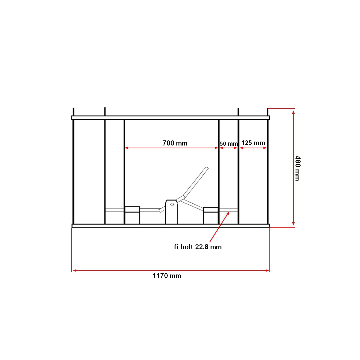 Adapter for converting a simple front loader charger to Euro