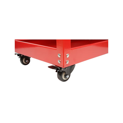 Metal cart on wheels with 3 shelves for tools 760x710x355mm