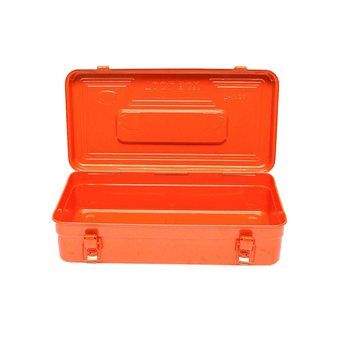 Orange metal tool box 420X210X125mm Breckner Germany