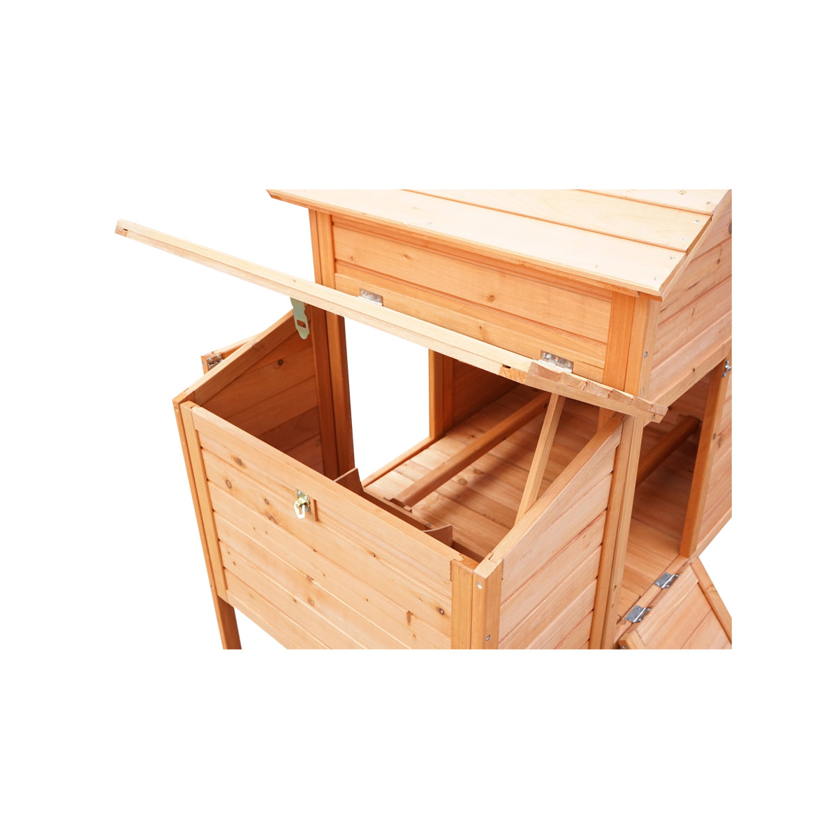 Bird coop, wooden chickens 1130x760x1230mm