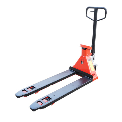 Manual pallet truck 2T with electronic scale and silicone wheel Breckner Germany