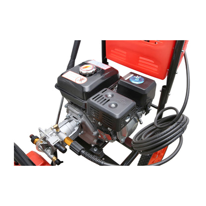 Gas pressure washer 7HP, 200 Bar, flow 500l/H with hose and gun Breckner Germany