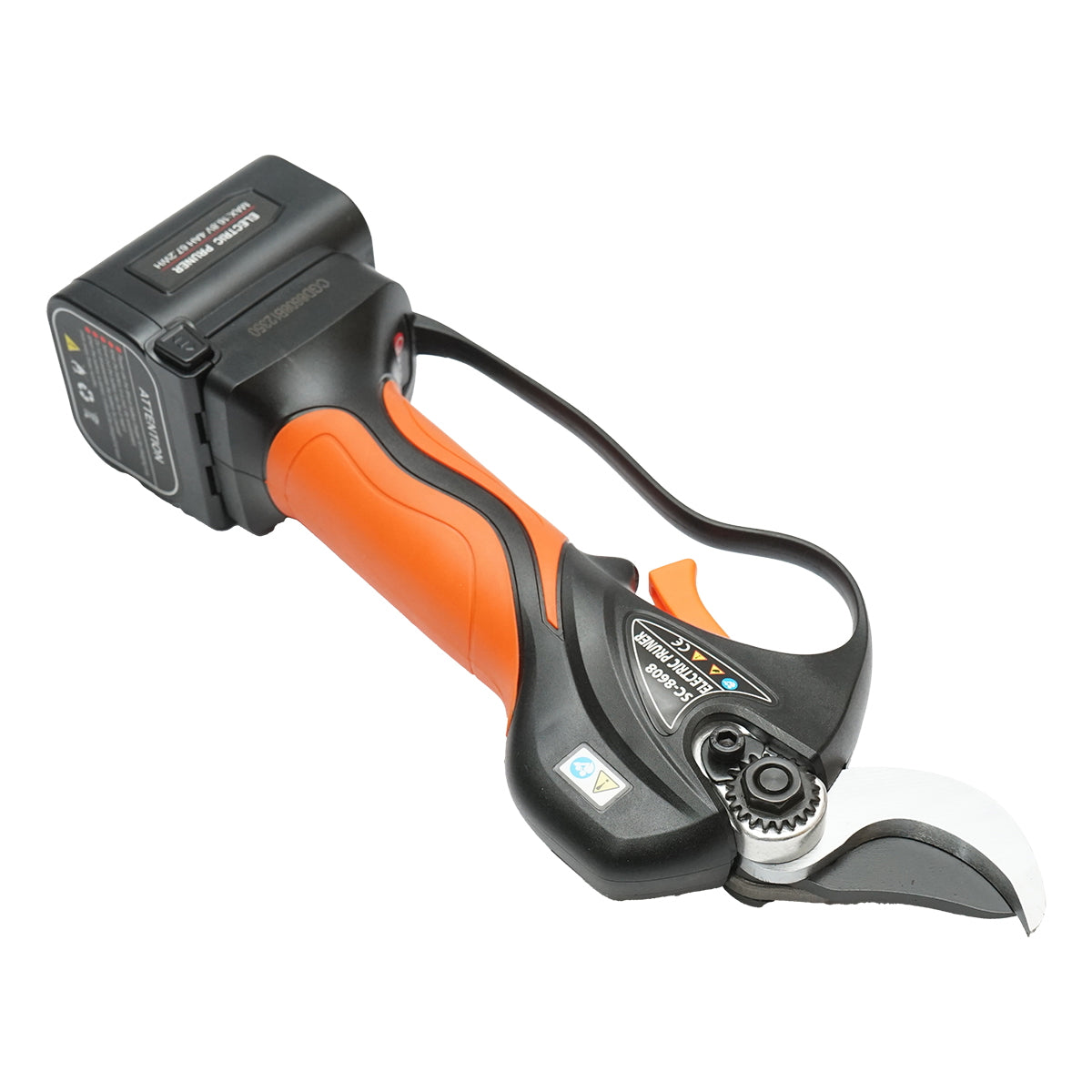 900W electric garden shears with 2 Li-ion 16.8V batteries, diameter 0-32mm
