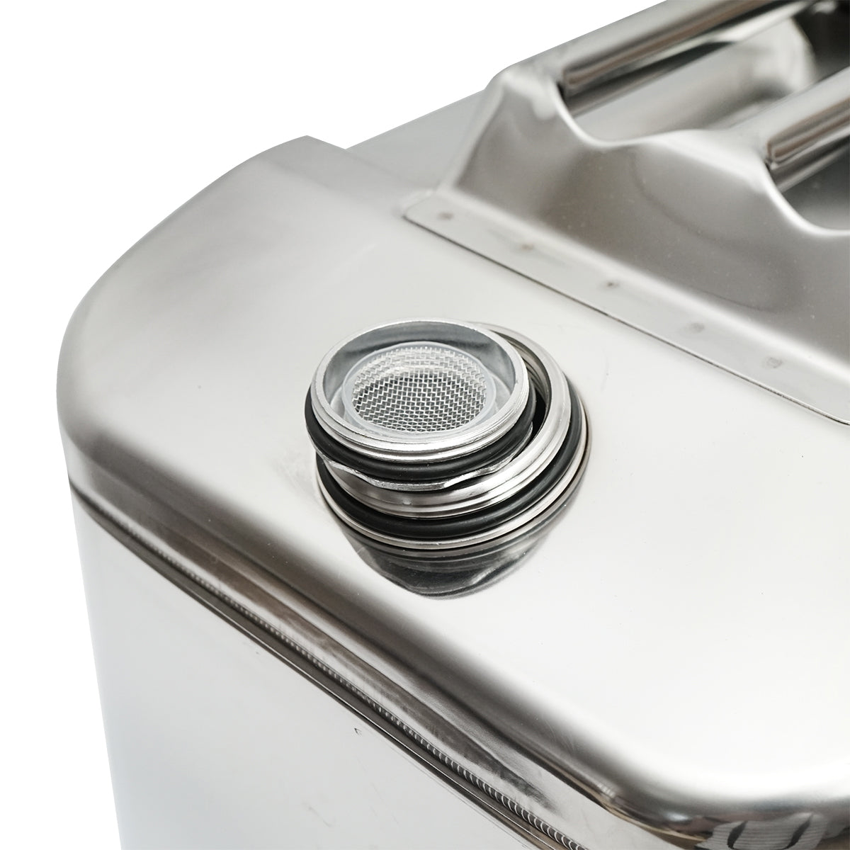 30L stainless steel canister with flexible hose and screw cap