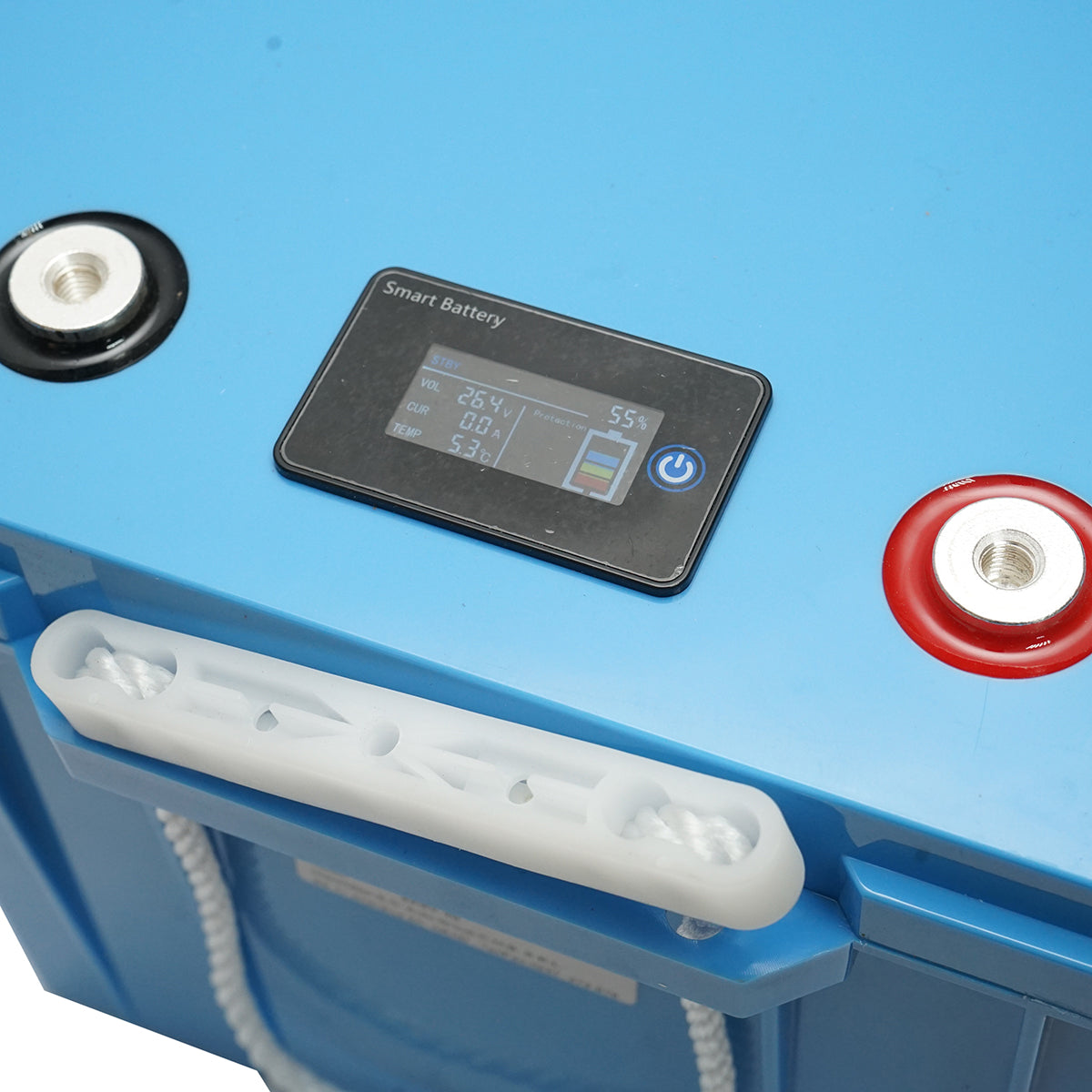 Li-ion LifePo4 Battery 25.6V, 100Ah with BMS, Bluetooth, LCD display and temperature protection Breckner Germany
