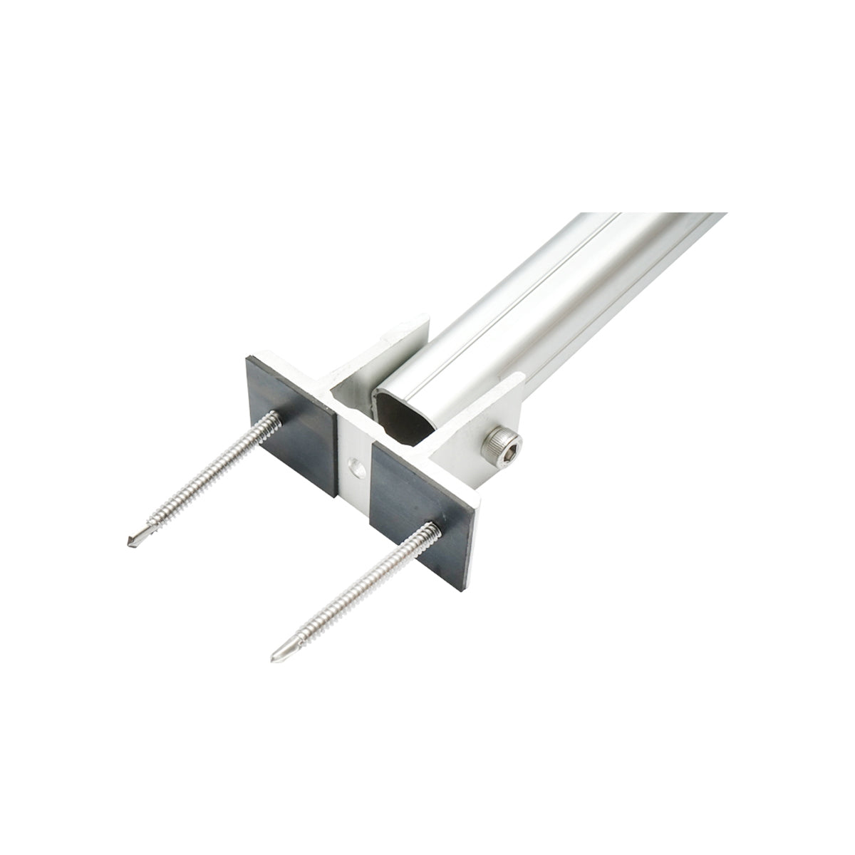 Adjustable rear leg 15-30 degrees solar panel mounting system A Breckner Germany