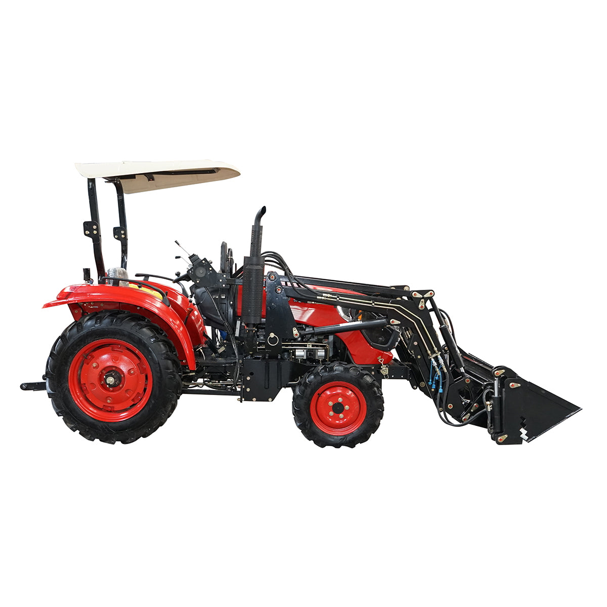 Tractor 35HP 4x4, semi-cabin with KONIG TRAKTOREN 354 front loader