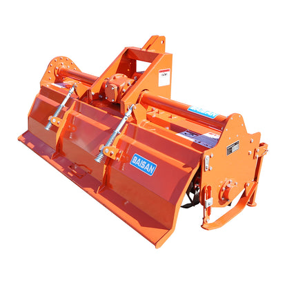Agricultural tiller with a working width of 220 cm, 54 blades, three-point hitch, including a clutch drive shaft Baisan.
