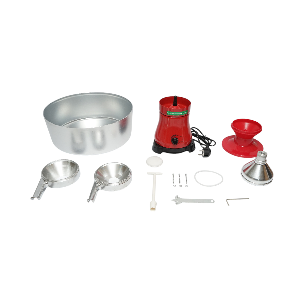 Separator for cream from milk or for automatic degreasing 300W, 220V, aluminum container 12L, capacity 80L/h