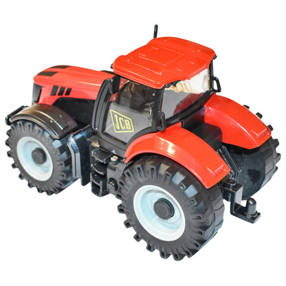 Red toy JCB tractor