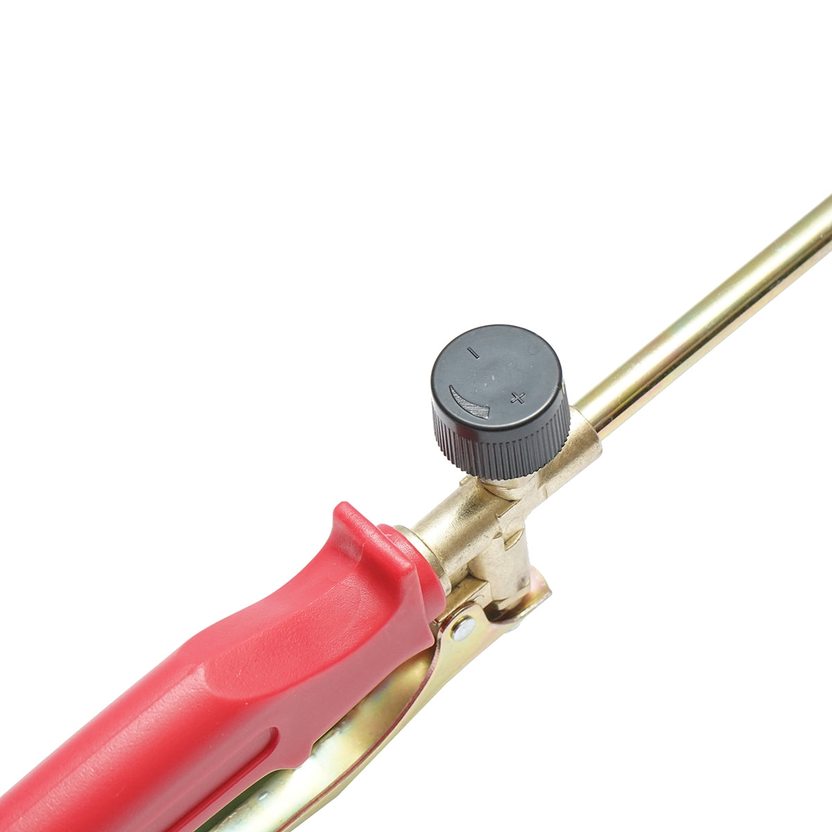 Gas burner with a flap for soldering or scorching