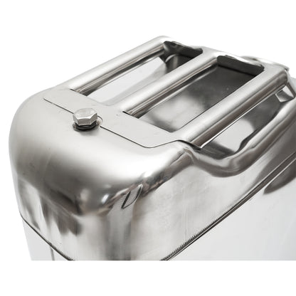 Stainless steel canister 20L with flexible hose and screw cap