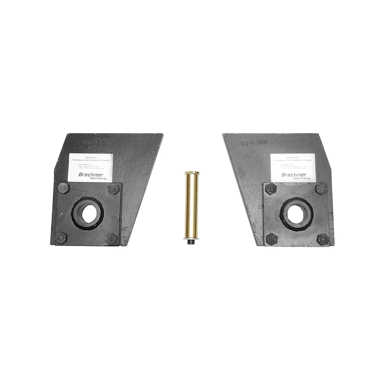 Complete kit for cylinder tipping installation, metal support and 12T pump Breckner Germany