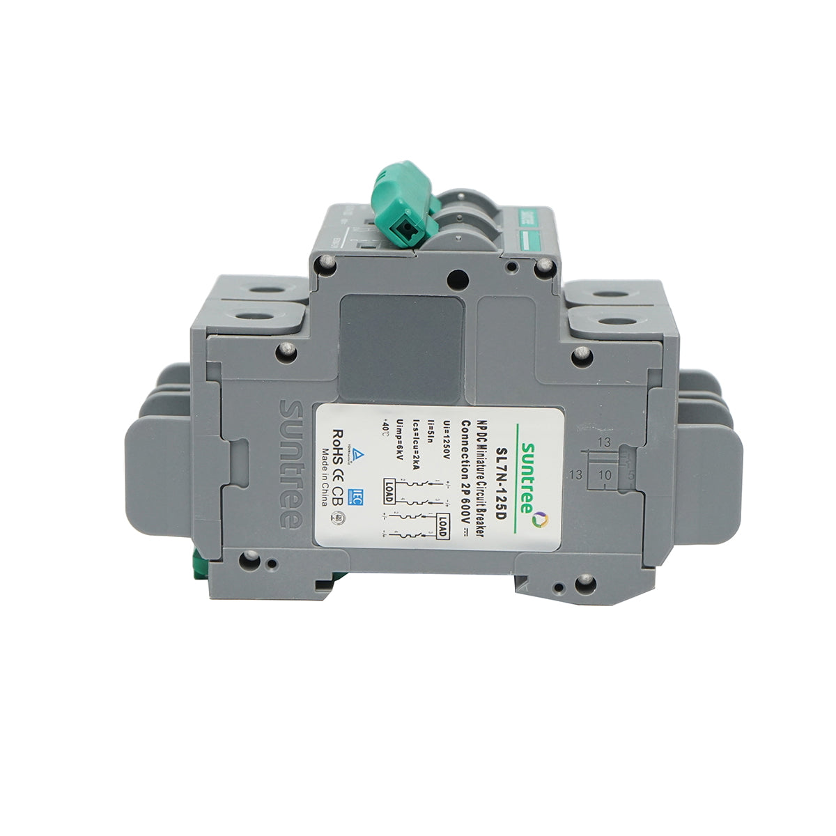 Automatic circuit breaker for solar panels 2P, 125A 600VAC Suntree