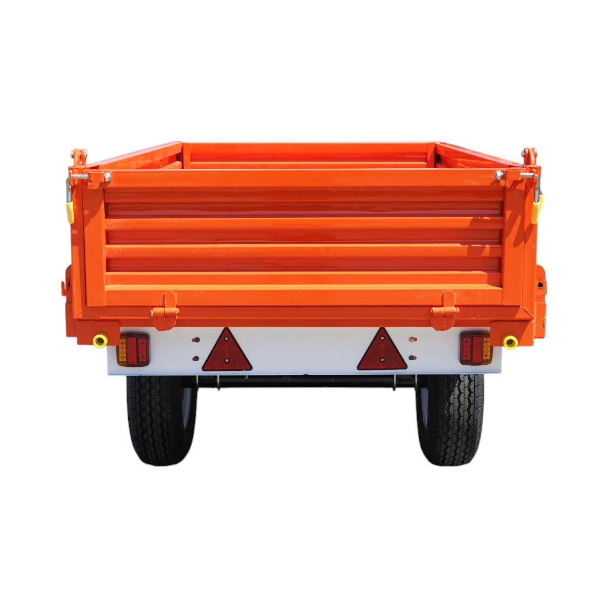 1.5T tipping trailer with electrical system, single axle, and 185R14 tires