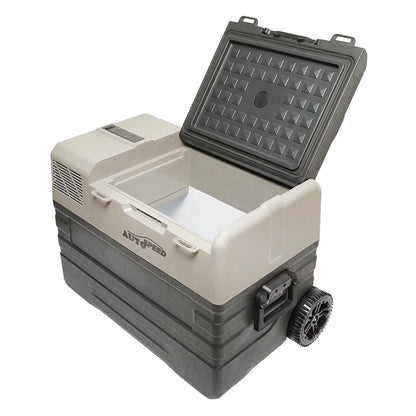 Car refrigerator with compressor and trolley wheels 42L 12-24-220V 60W