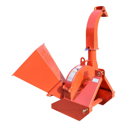 Branch shredder with PTO power take-off, required power 18-50 HP, maximum log diameter 100 mm, hopper 400x420x600 mm Breckner Germany