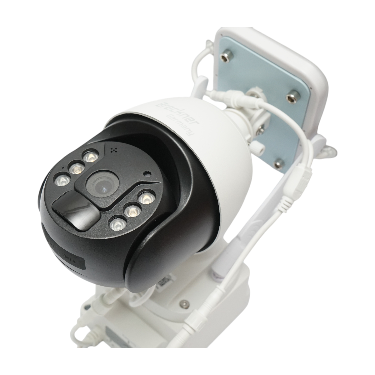 2 MP 1080P surveillance camera, 4G, WIFI 2.4 GHz with 4.3W solar panel, 21700 battery, 360 degrees PTZ, human PIR detection, smart IR night vision, and Ubox application.
