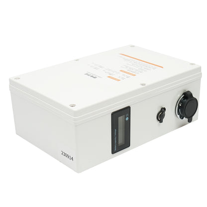 Solar panel cleaning system with 2 brushes, 24V/26Ah battery and arm up to 7.5 m