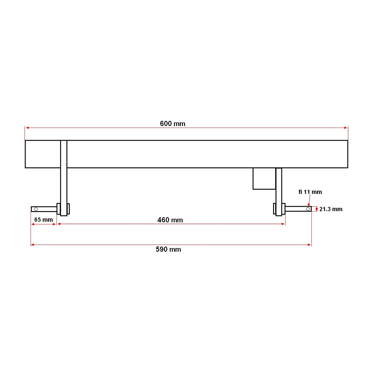 Agricultural plow with 2 bodies suitable for 15-25 HP 64Kg Konig Tractors