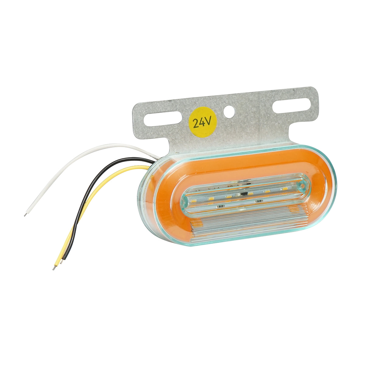 Yellow-white side marker lamp with 6 LEDs 24V Breckner Germany