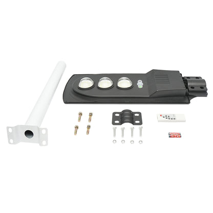 LED solar street light 150W, 6500K, IP65 with solar panel, motion sensor and pole mounting Breckner Germany