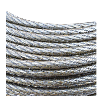 Steel winch cable 6x25, Ø 13mm with metal core 100m/roll beaten 0.95kg/1m