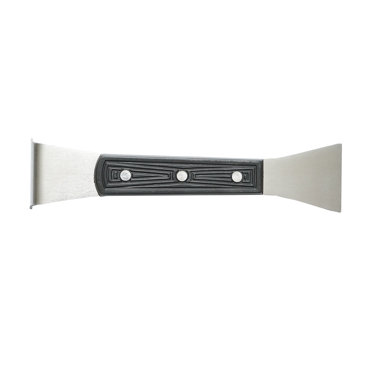 Stainless steel beekeeping scraper with a plastic handle L=200mm