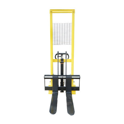 Manual pallet with a maximum load of 1T and a maximum height of 1.6m
