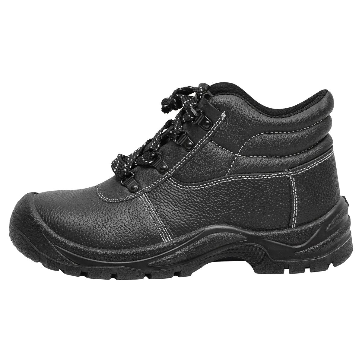 Size 40 safety boots with toe cap and steel sole insert 5001