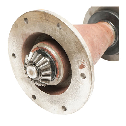 Assembled hub with mower trumpet 1.65