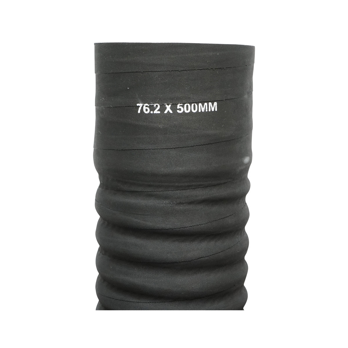 Flexible cooling hose 76.2x500mm made of rubber with textile insert and metal spiral 6.9 Bar Breckner Germany