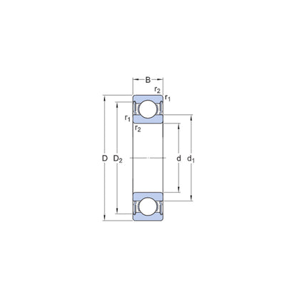 SKF bearing 6308 2RS1