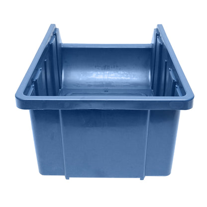 Blue plastic storage box 310x490x190mm