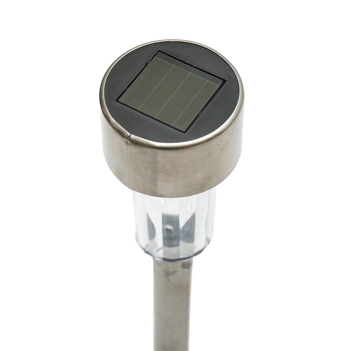 Stainless steel LED solar lamp, 6500K, height 30cm