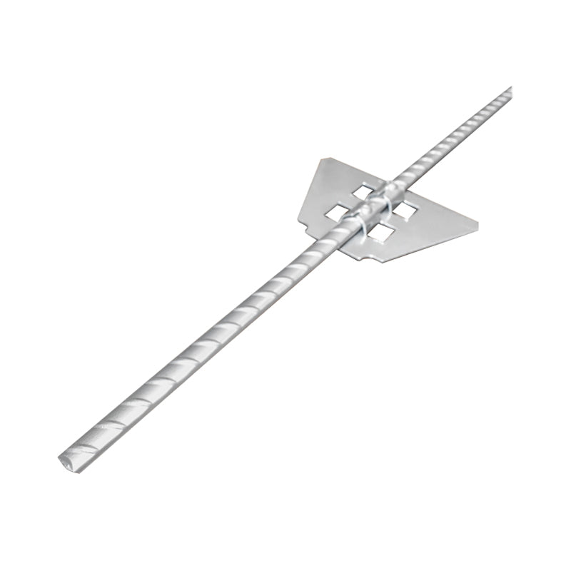 Metal pole 1080mm with insulator 59x33mm for electric fence Breckner Germany