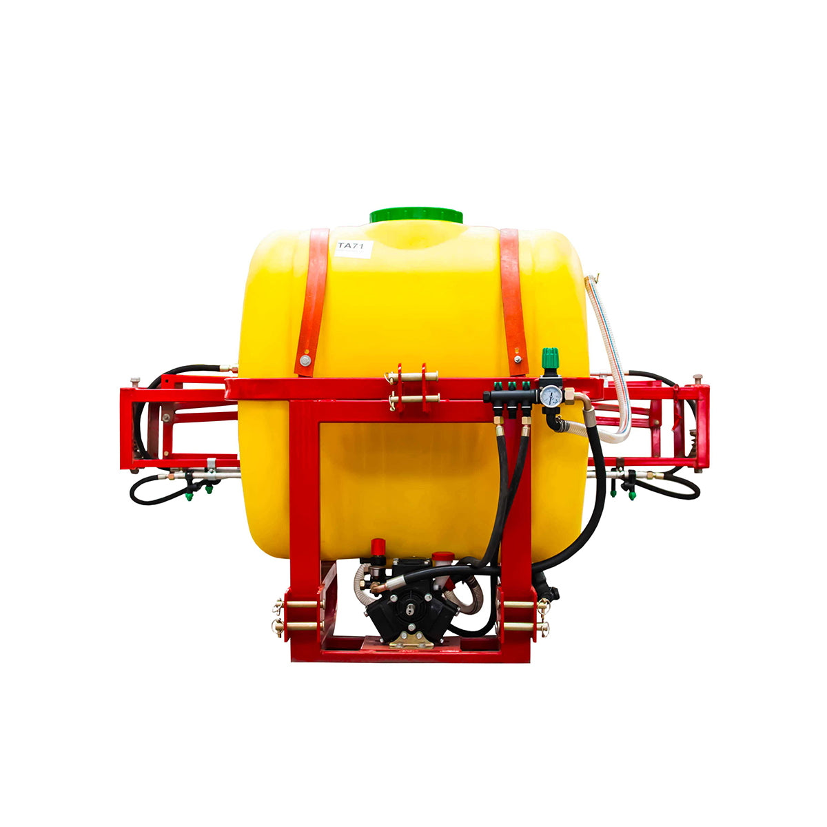 Herbicide sprayer with a tank capacity of 400L, arm length 12m, 14 nozzles, and included PTO from Konig Traktoren.