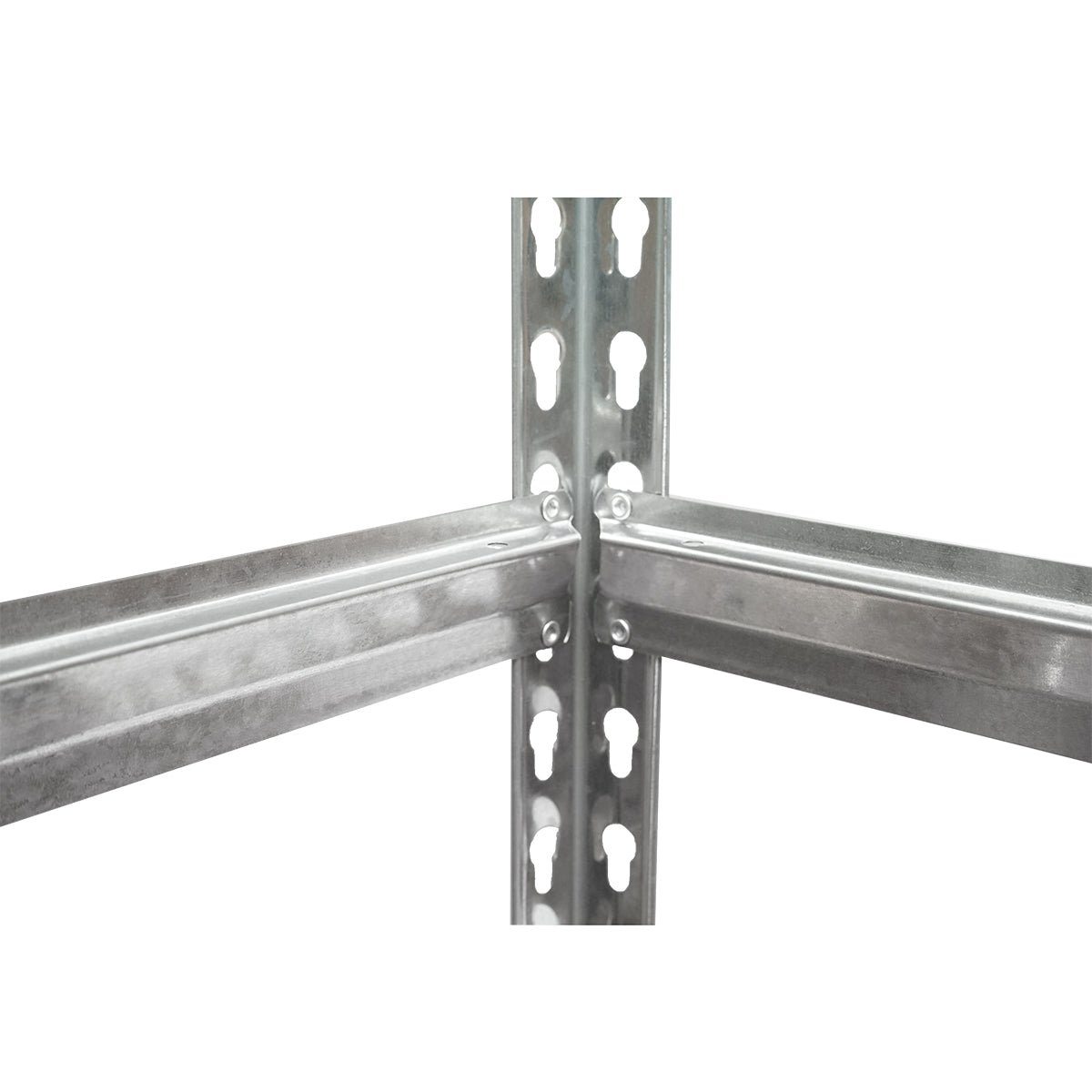 Metal shelf with 5 MDF shelves, 180x90x30cm, 120kg/shelf, assembly without screws Breckner Germany