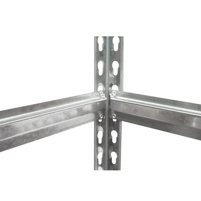 Metal shelf with 5 MDF shelves, 180x90x30cm, 120kg/shelf, assembly without screws Breckner Germany
