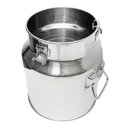 Portable milking machine with 1 unit and 14L stainless steel bucket for goats and sheep