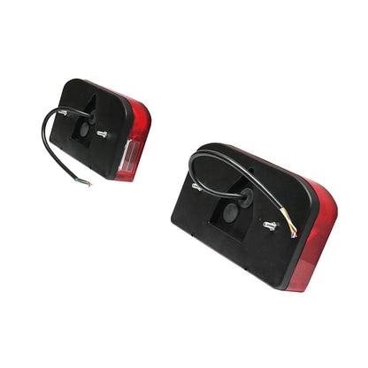 Set of rear lights with 7 functions, 300mm cable, 12V, 21W/5W bulbs, dimensions 235x130x55mm Breckner Germany