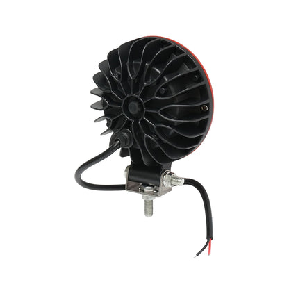 Round red LED projector lamp 30W 12V/24V 10-30V Breckner Germany
